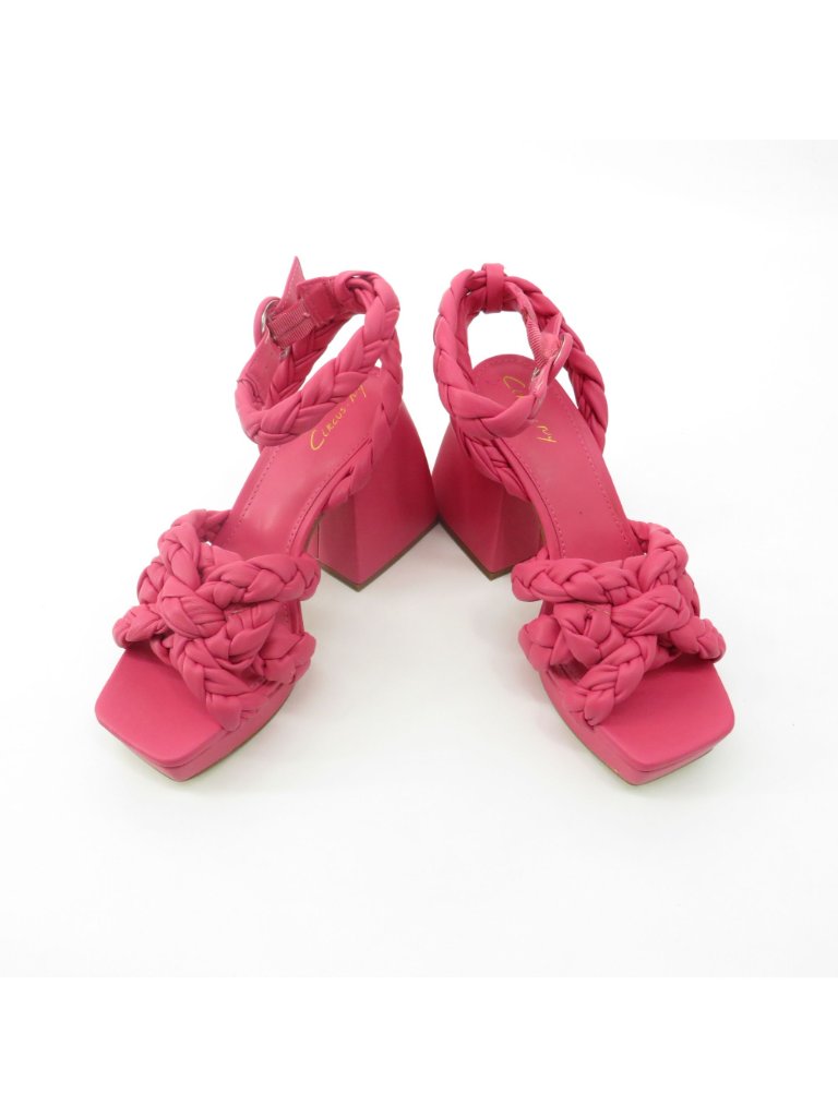 Circus Ny Pink Sandals Adjustable Ankle Strap Square Toe Size 5.5 New $100 — image 7 of 8